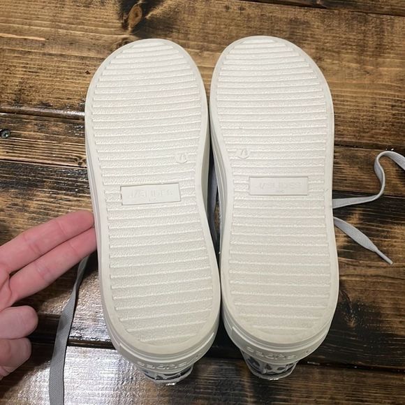 J/SLIDES NYC Leather Leopard platform sneakers - Picture 5 of 8